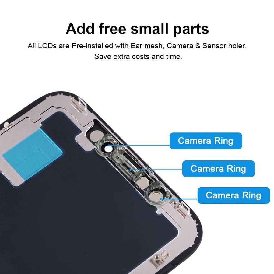 incell TFT Material Digitizer Assembly(LCD + Frame + Touch Pad) for iPhone X(Black)