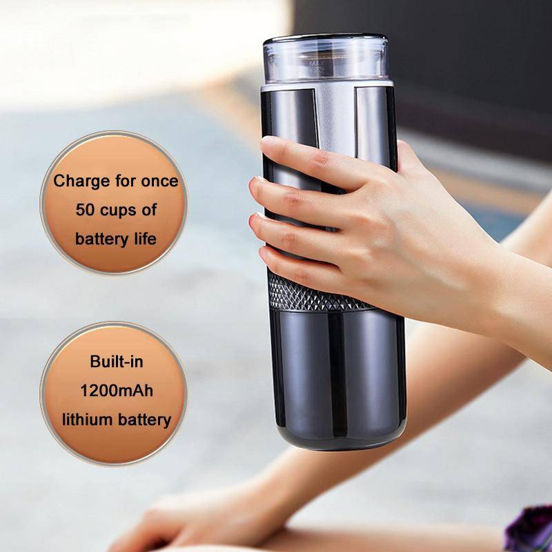 Fully Automatic Portable Wireless Coffee Machine(Black)