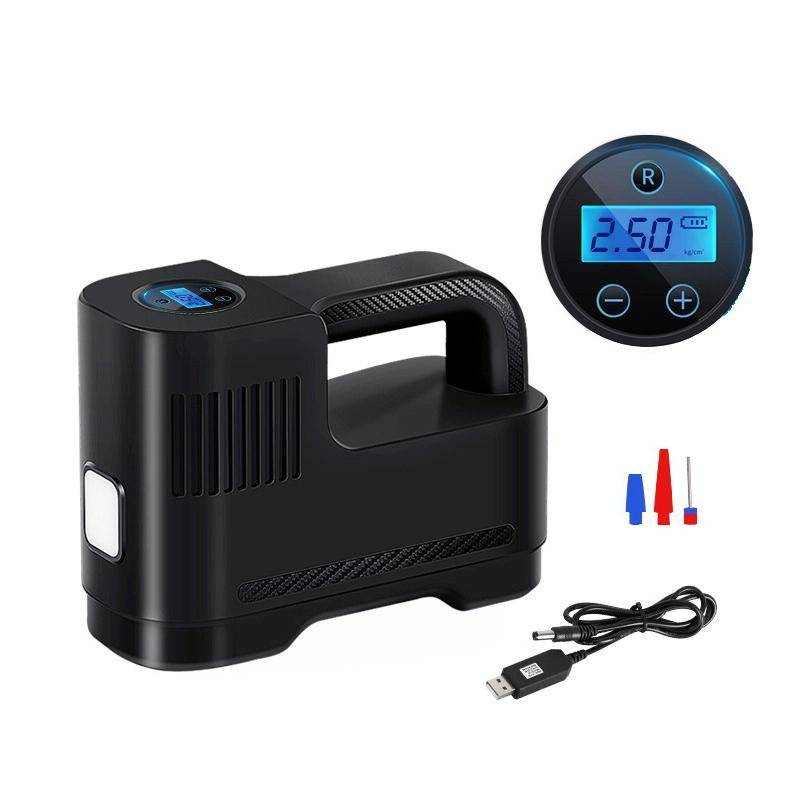 Portable Multi-Function Smart Car Inflatable Pump Electric Air Pump, Style: Wireless With Light D...