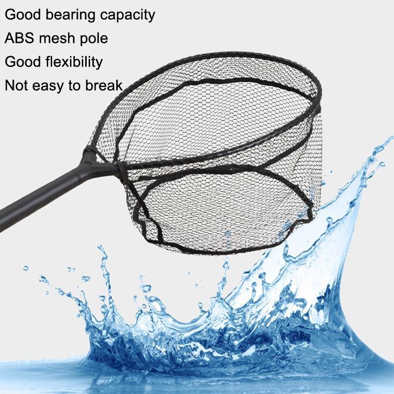 LEO 27560 Hanging Plastic Flying Fishing Handwriting Net Single Section Fish Net(Black)