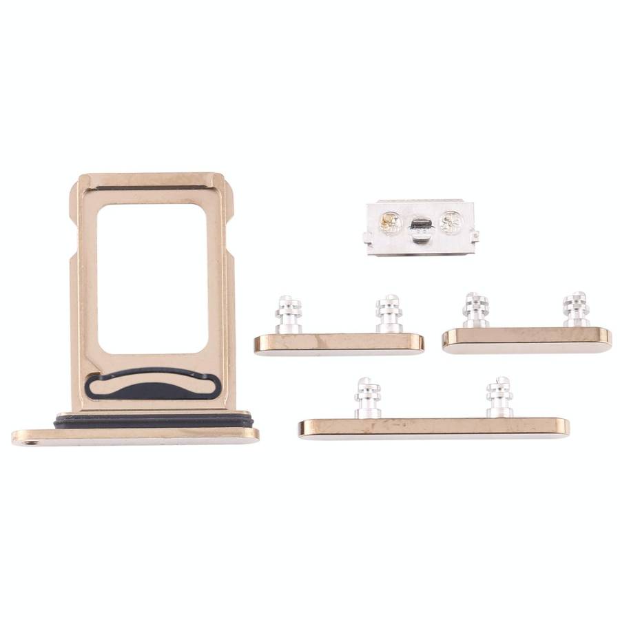 SIM Card Tray + SIM Card Tray + Side Keys for iPhone 12 Pro Max(Gold)