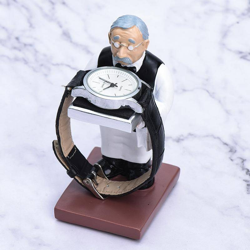 Watch Shelf Support Decorative Ornaments Watch Storage Box Display Stand, Item No.: Small Astronaut