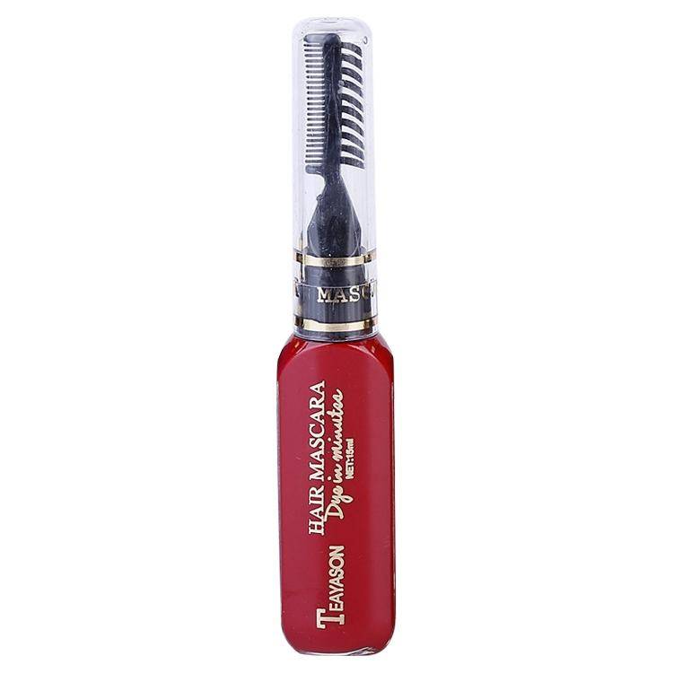 One-time Hair Temporary Color Hair Dye Non-toxic DIY Hair Color Mascara Dye Cream Hair(Red)