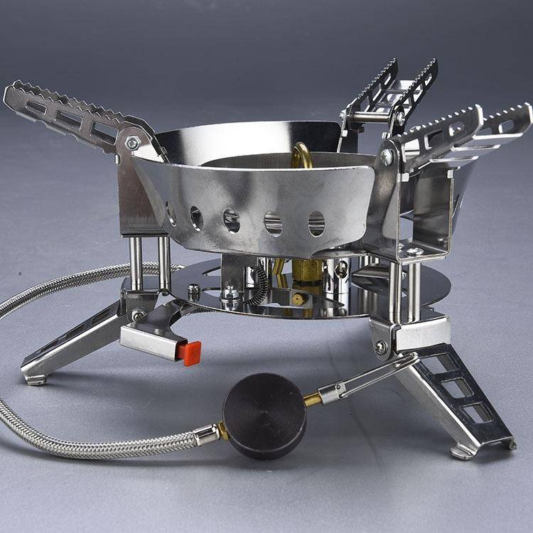 Outdoor Camping Windproof Stove Portable Gas Stove Split Mini Stove Cookware