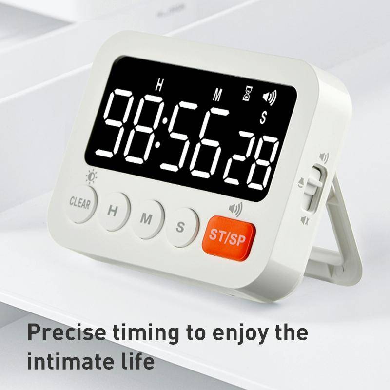 8801B Simple Version LED Display Clock Digital Timer Countdown Reminder (White)