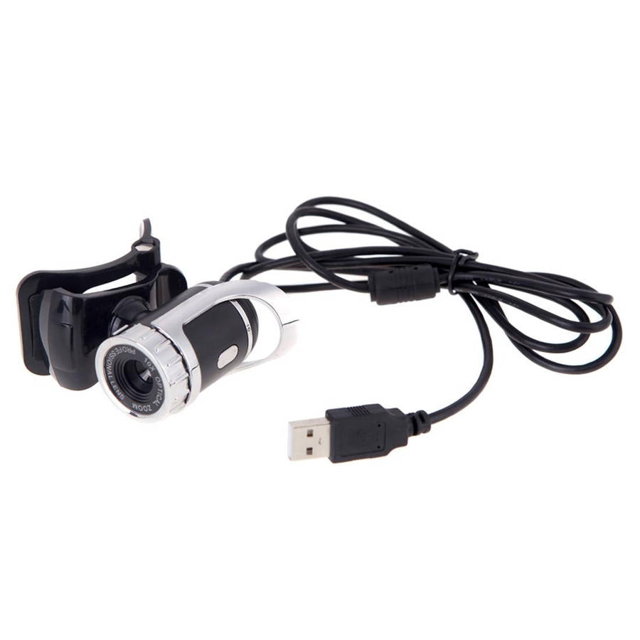 A859 480 Pixels HD 360 Degree WebCam USB 2.0 PC Camera with Sound Absorption Microphone for Compu...