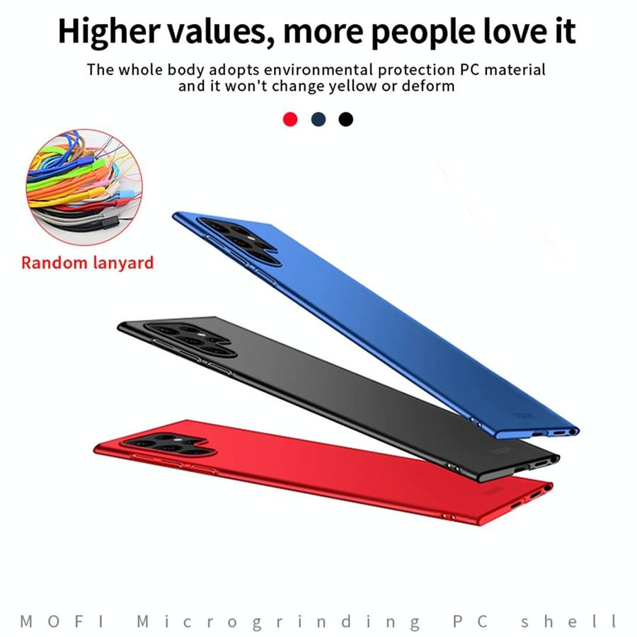 For Samsung Galaxy S23 Ultra 5G MOFI Micro Frosted PC Ultra-thin Hard Case(Black)