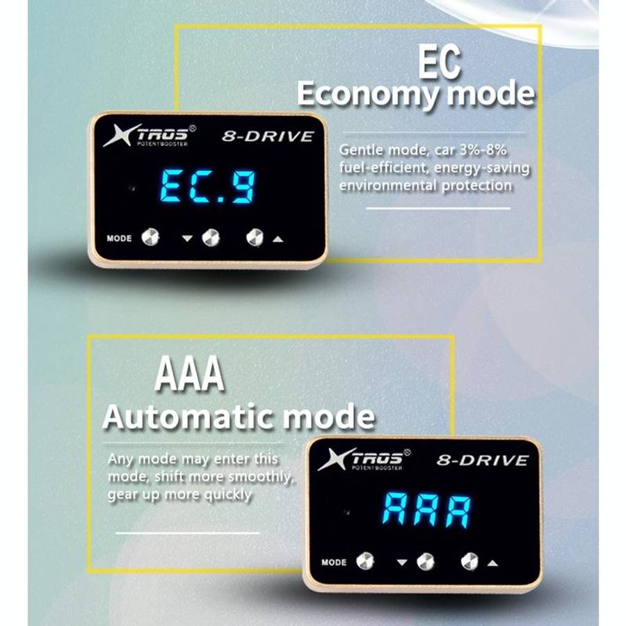 For Ford Ranger 2012-2020 TROS 8-Drive Potent Booster Electronic Throttle Controller Speed Booster