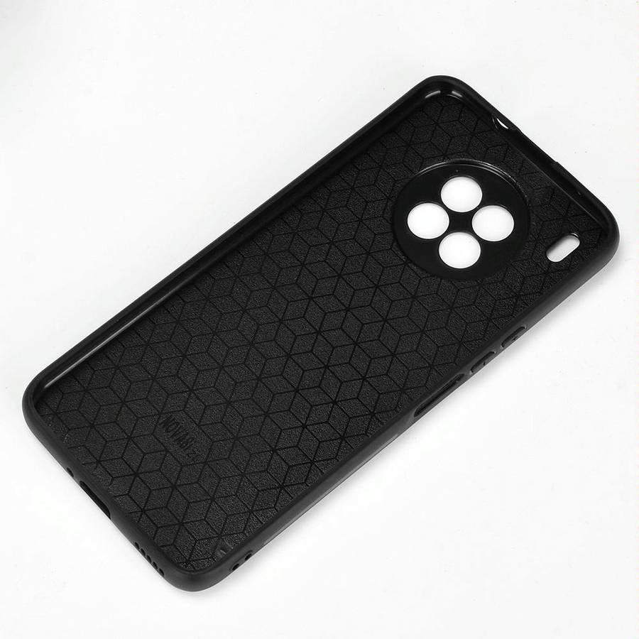 For Huawei nova 8i / Honor 50 Lite Sewing Cow Pattern Skin Phone Case(Black)