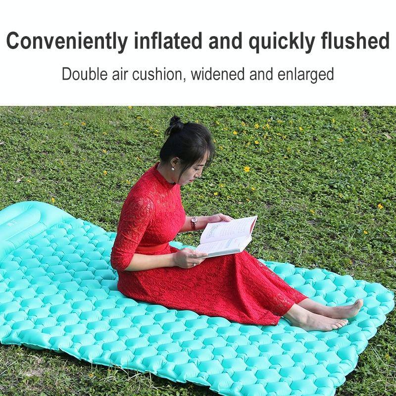 Outdoor Camping Foot-step Automatic Inflatable Cushion Portable TPU Inflatable Double Bed, Size: ...