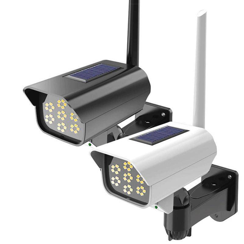 Solar Sensor LED Wall Light Simulation Surveillance Camera Glare Anti-Thief Street Lamp, Style: 3...