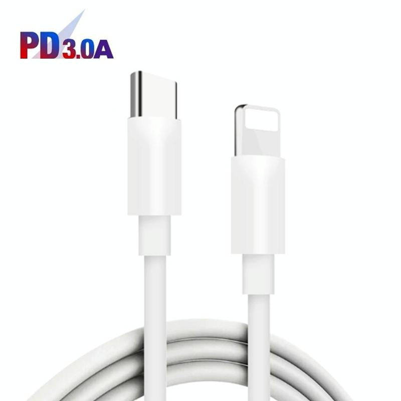 45W PD3.0 + 2 x QC3.0 USB Multi Port Charger with Type-C to 8 Pin Cable, UK Plug(White)