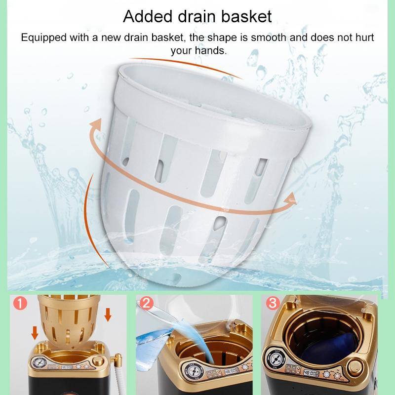 Mini Multifunction Kids Washing Machine Toy Beauty Sponge Brushes Washer(Blue)