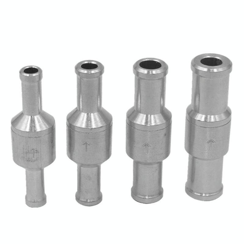 Car Aluminum Alloy Gasoline Fuel Check Valve, Size:M12(Silver)