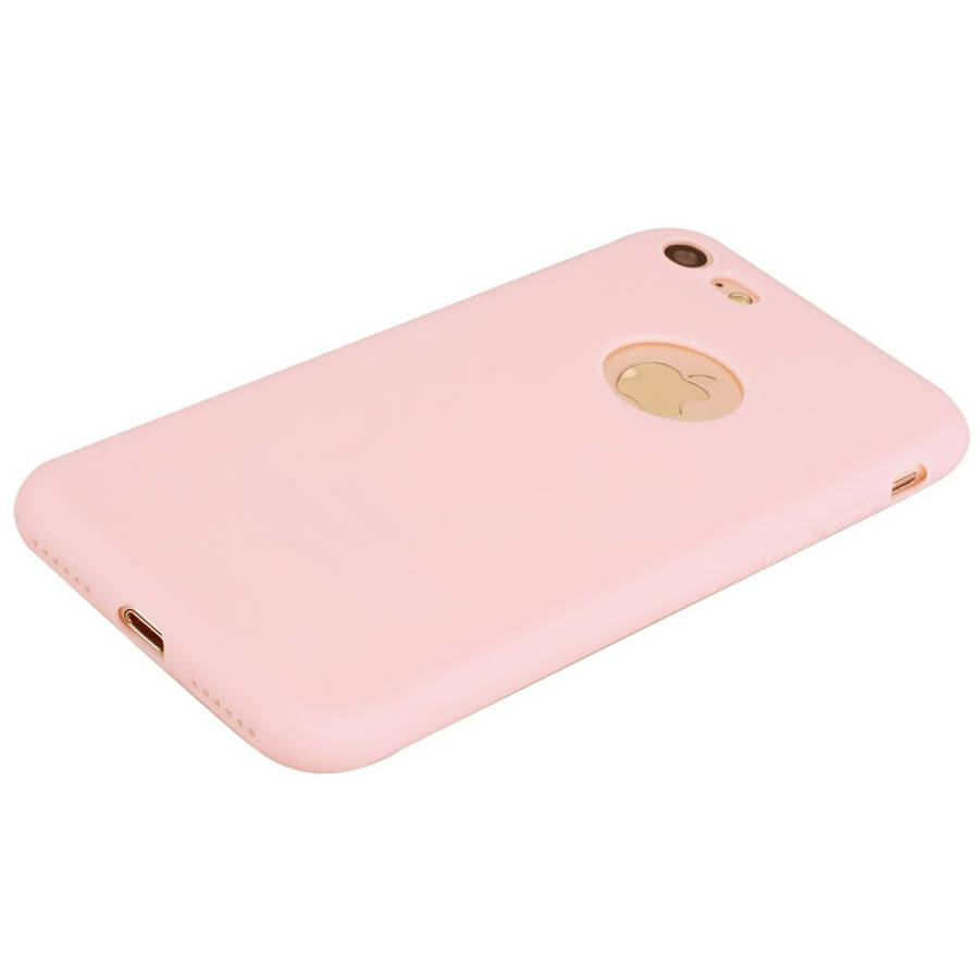 For iPhone SE 2022 / SE 2020 / 8 / 7 Candy Color TPU Case(Pink)