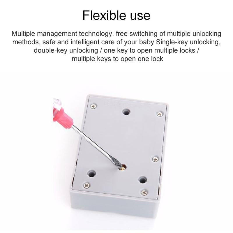 T3 ABS Magnetic Card Induction Lock Invisible Single Open Cabinet Door Lock (White)