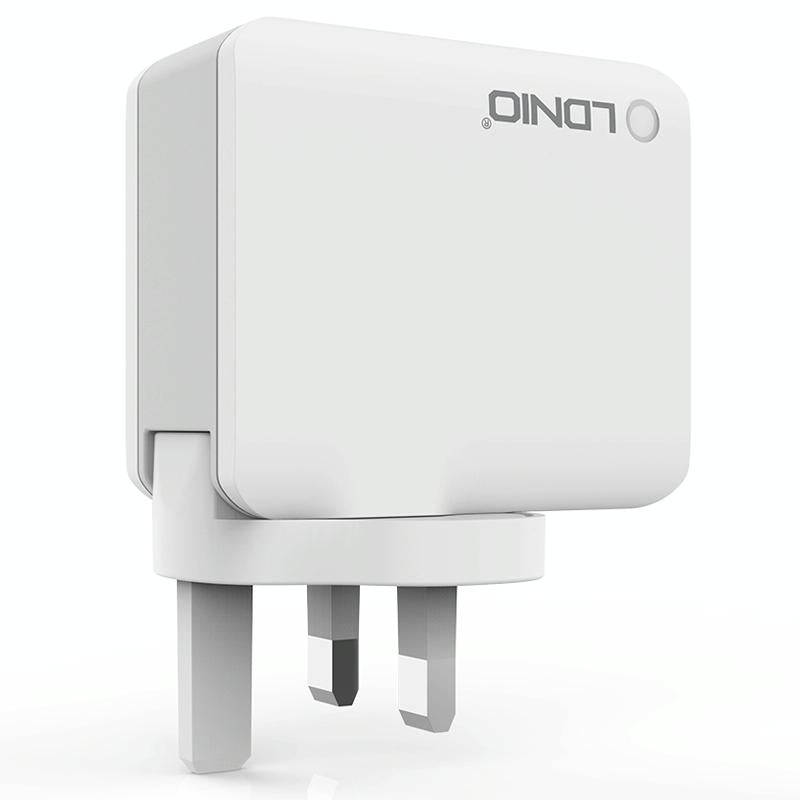 LDNIO A4403 4.4A 4 x USB Ports Smart Travel Charger, UK Plug