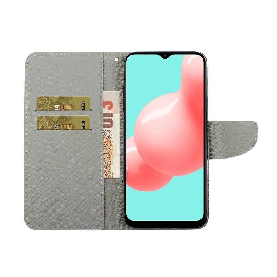 For Samsung Galaxy A32 5G Colored Drawing Pattern Horizontal Flip Leather Case with Holder & Card...