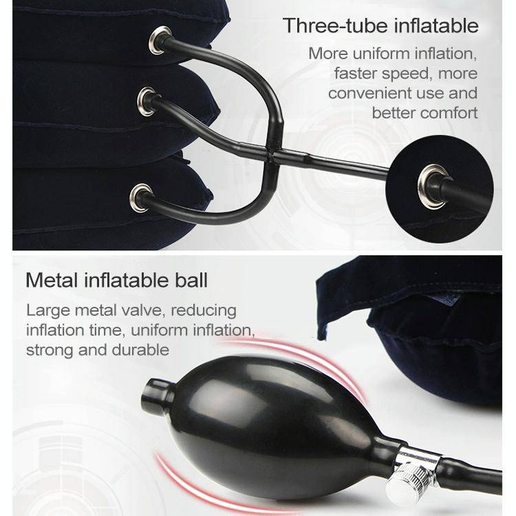 Household Full Cashmere Cervical Traction Instrument Neck Protection Inflatable Cervical Spine Ma...