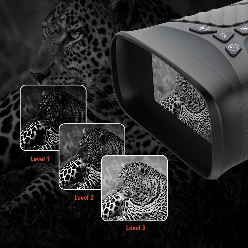 DT39 3 inch IPS Screen Binoculars Digital Binoculars Night Vision(Black)