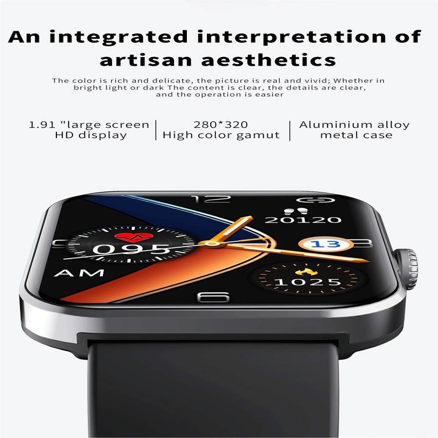 F57L 1.91 inch Color Screen Smart Watch,Support Heart Rate Monitoring / Blood Pressure Monitoring...