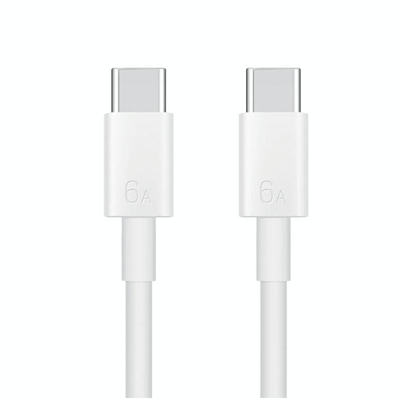 Original Huawei CC800 6A Type-C / USB-C to Type-C / USB-C Charging Data Cable, Length: 1.8m (White)