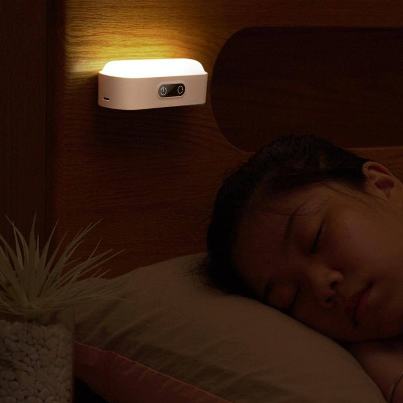 2.4W Bedroom Smart Dimming LED Night Light, Spec: Rechargeable-2000mAh
