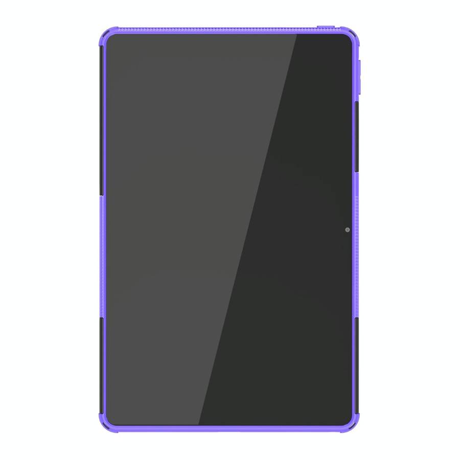 For Lenovo Tab M10 Plus 10.6 3rd Gen 2022 Tire Texture TPU+PC Shockproof Case with Holder(Purple)