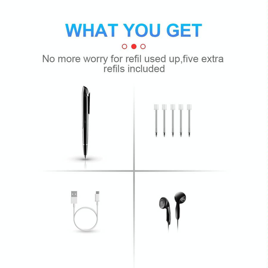 Q9 AI Intelligent High-definition Noise Reduction Conference Recording Pen Voice Control Recorder...