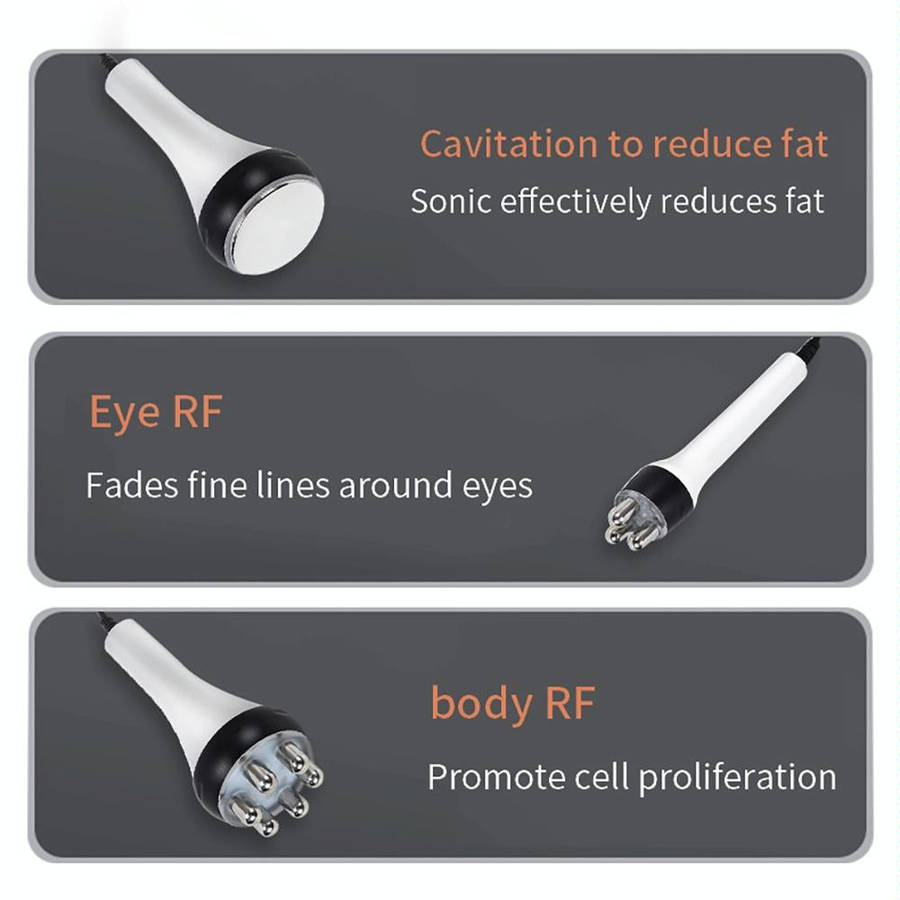 Beemyi 3 In 1 40K Ultrasonic Cavitation Body Slimming Machine RF Beauty Device US Plug