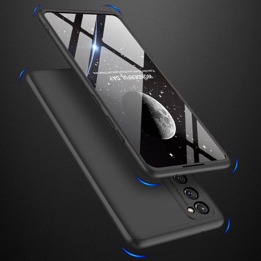 For Samsung Galaxy S20 FE GKK Three Stage Splicing Full Coverage PC Protective Case(Black)