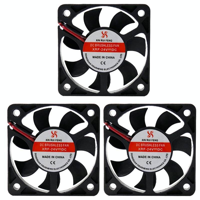3pcs XIN RUI FENG 12V Oil Bearing 5cm Silent DC Cooling Fan