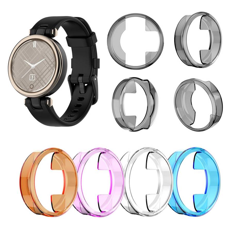 For Garmin Lily TPU Half-pack Candy Color Protective Case(Transparent)