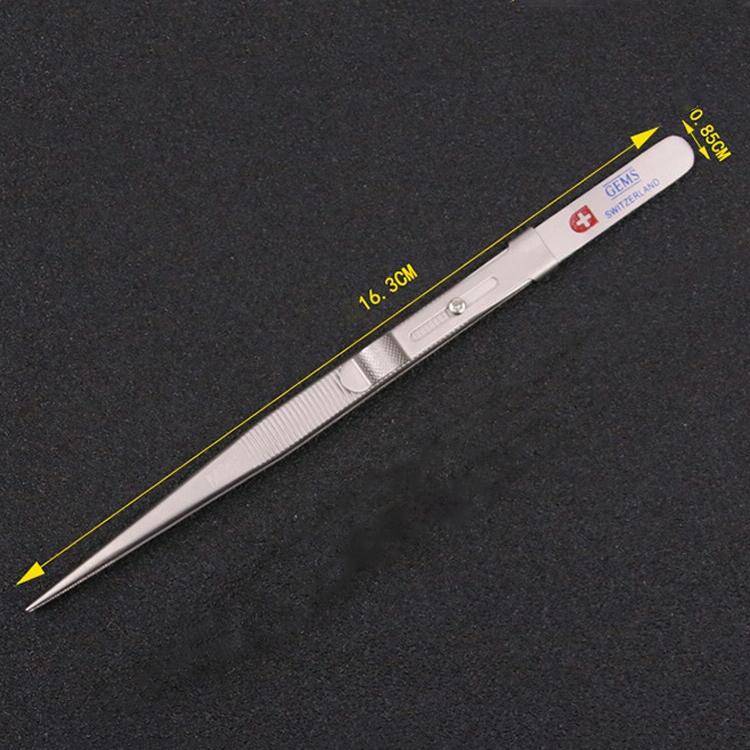 Non-Slip Diamond Tweezers Jewelry Tweezers Elastic Stainless Steel Gem Diamond Clips Durable Tool...
