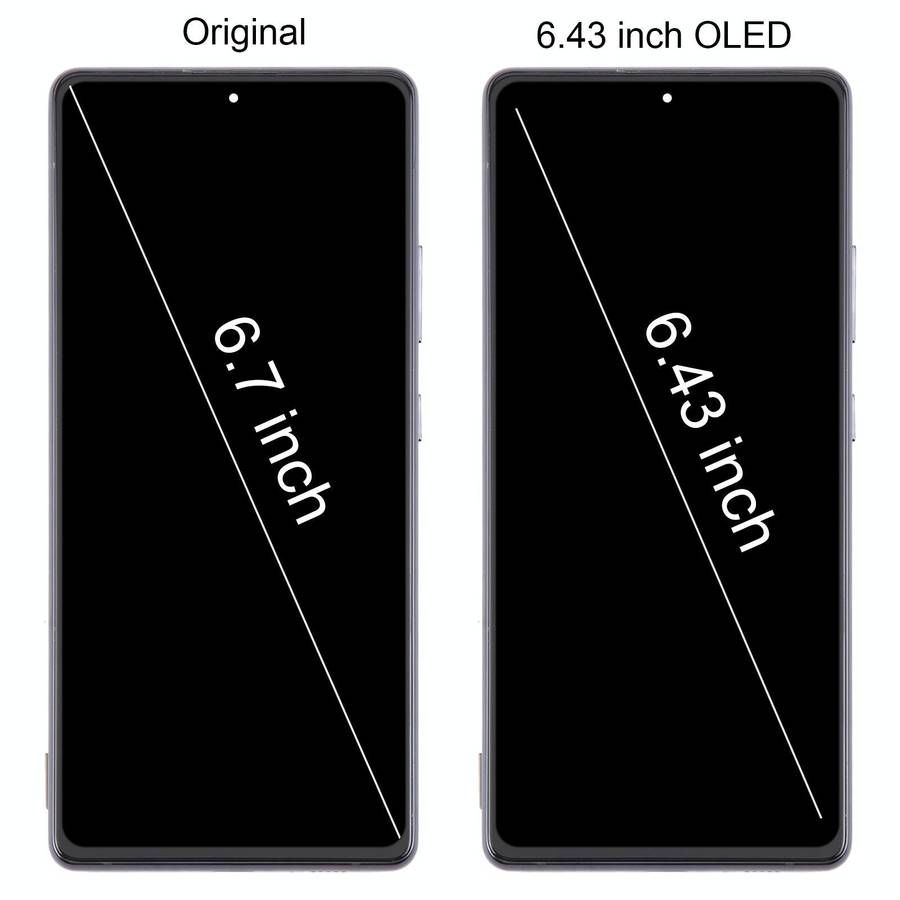 For Samsung Galaxy A71 5G SM-A716B 6.43 inch OLED LCD Screen Digitizer Full Assembly with Frame (...