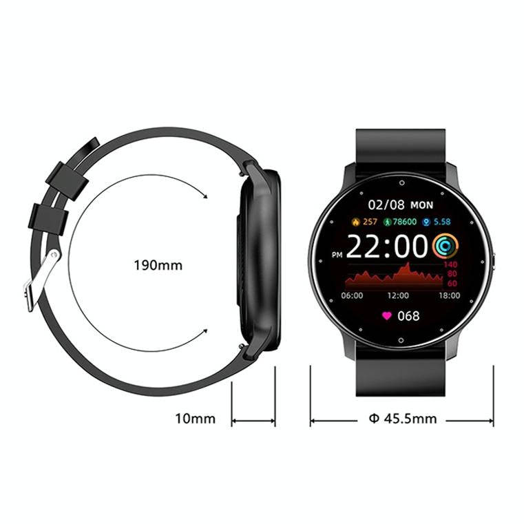 ZL02 Heart Rate Monitoring Pedometer Smart Watch(Yellow)