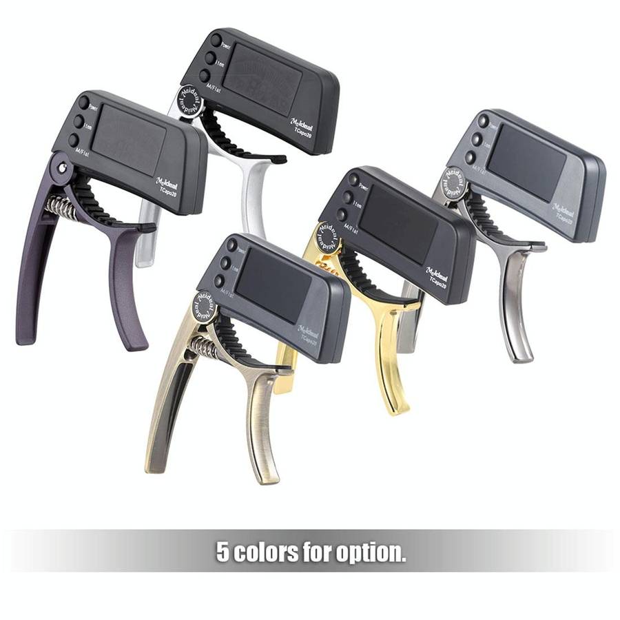 Professional Guitar Tuner Clip, Loftstyle Chromatic Clip-on Tuner with Rotational LCD Screen Ligh...