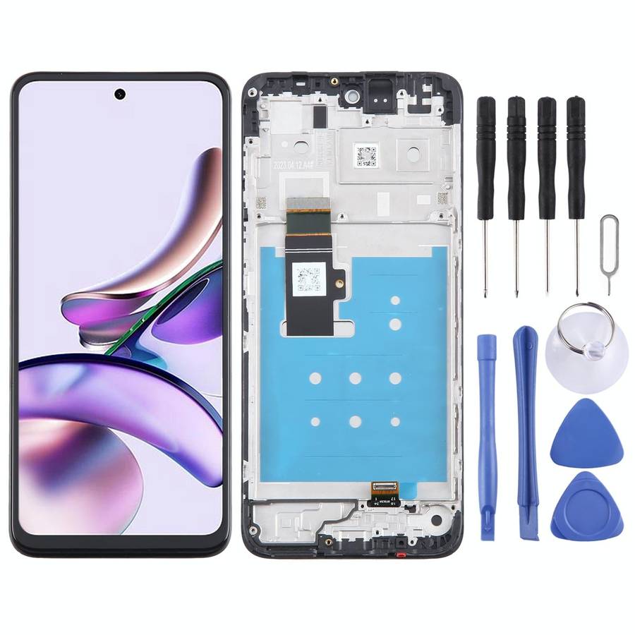 For Motorola Moto G13 OEM LCD Screen Digitizer Full Assembly with Frame