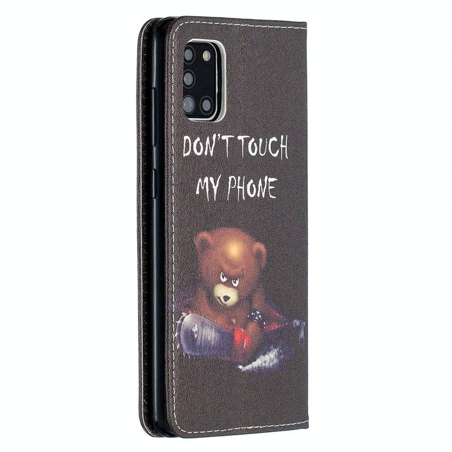 For Samsung Galaxy A31 Colored Drawing Pattern Invisible Magnetic Horizontal Flip PU Leather Case...