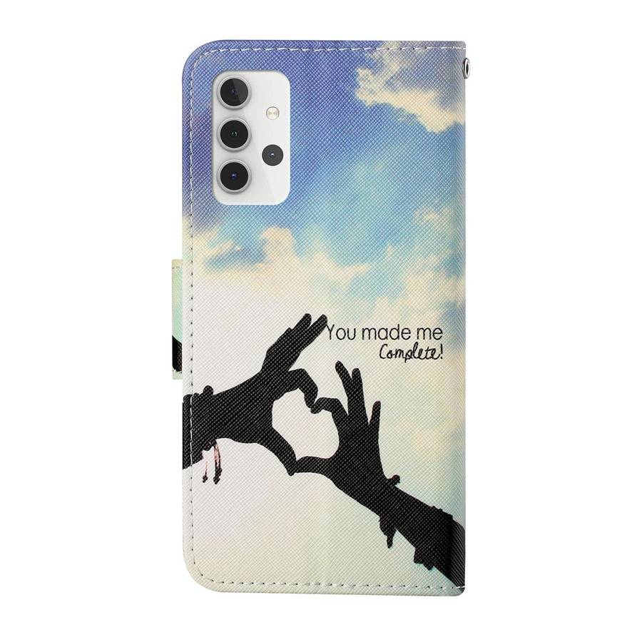 For Samsung Galaxy A32 5G Colored Drawing Pattern Horizontal Flip Leather Case with Holder & Card...