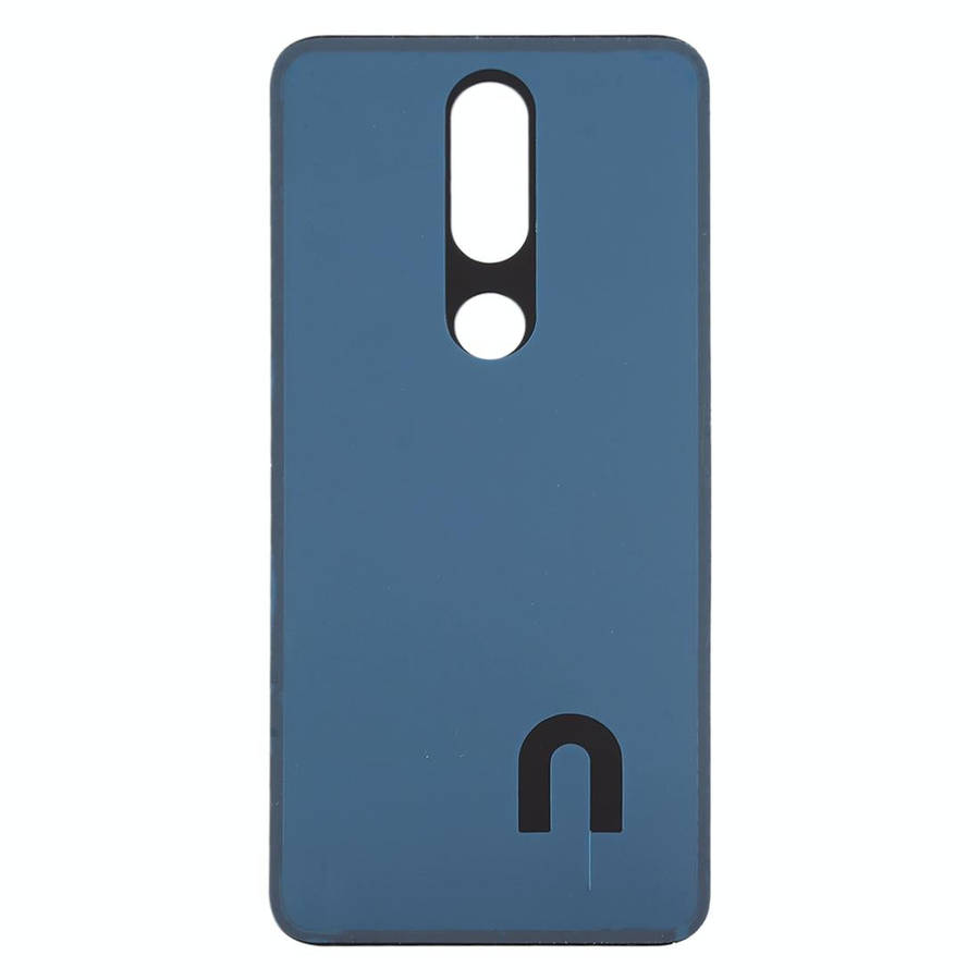 Battery Back Cover for Nokia 7.1 / TA-1100 TA-1096 TA-1095 TA-1085 TA-1097(Black)