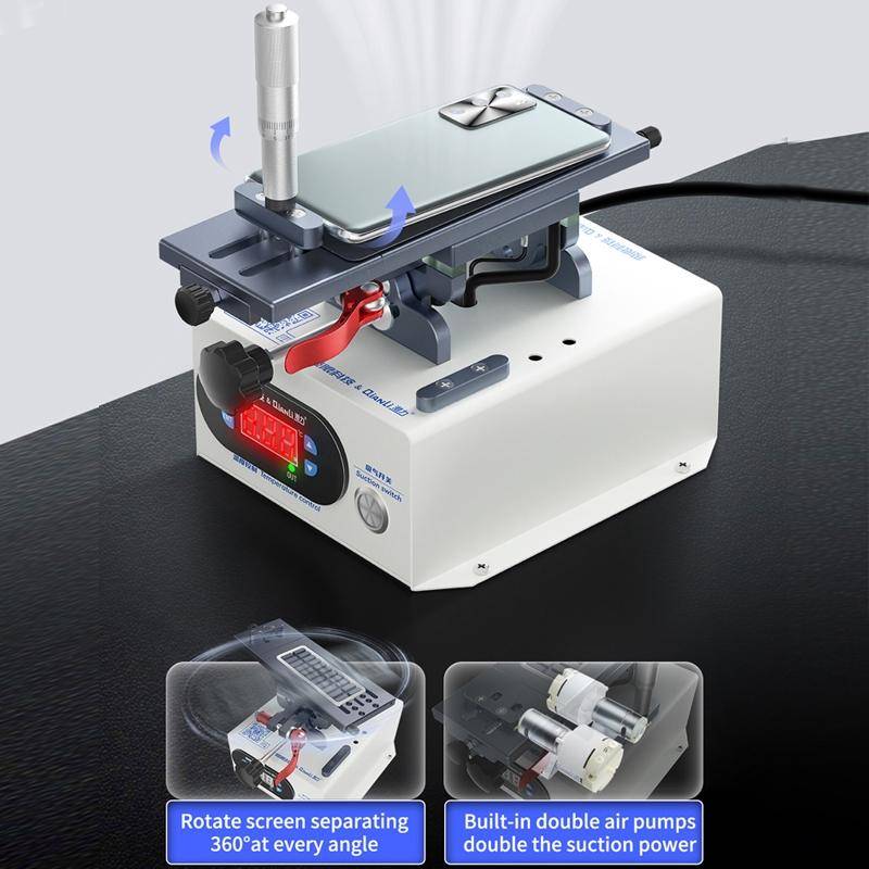 QianLi 3 in 1 Multifunctional 7 inch LCD Screen Separator Machine, Plug:UK