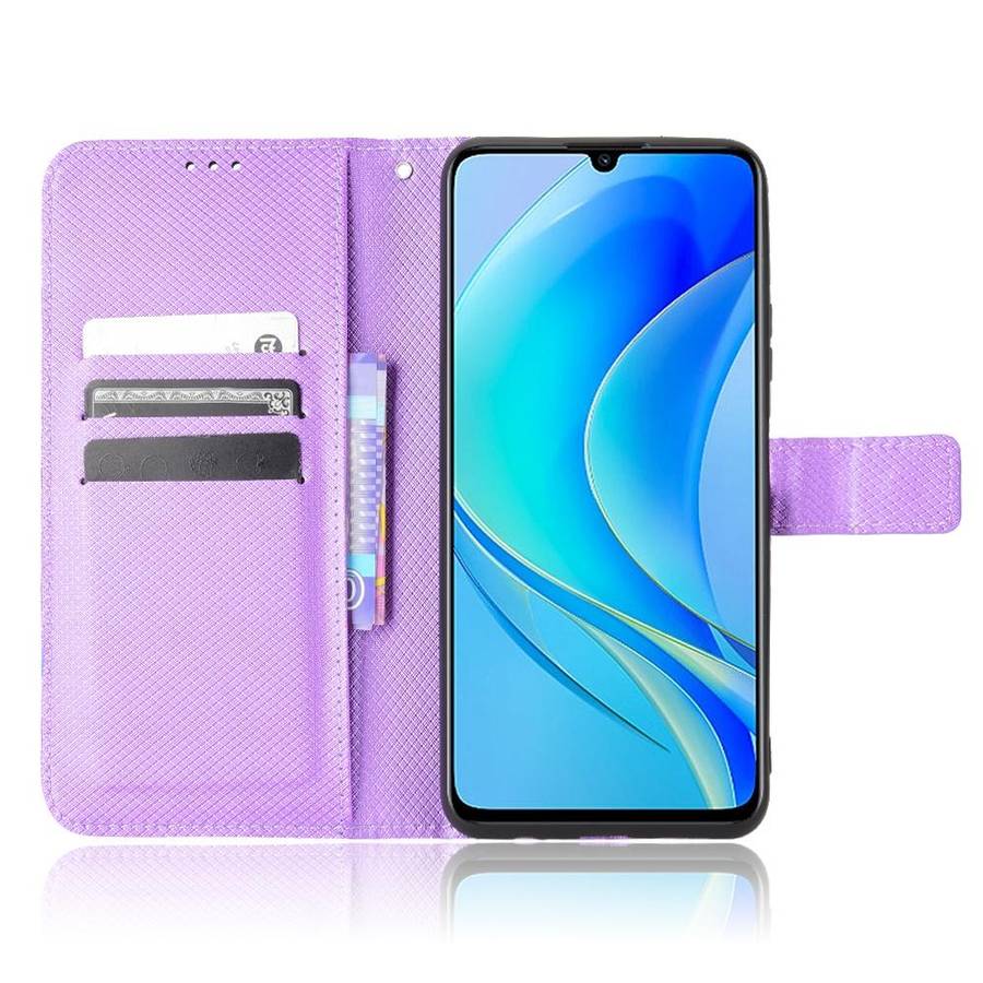 For Huawei nova Y70 / nova Y70 Plus Diamond Texture Leather Phone Case(Purple)