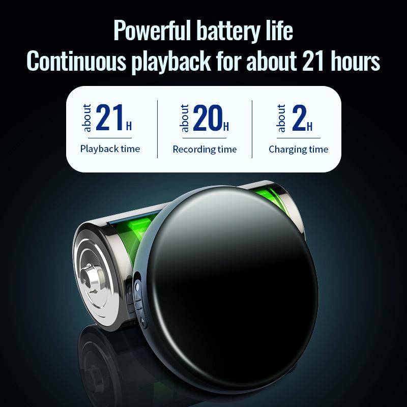 JNN M29 Portable Noise Reduction Smart Voice Control Magnetic Recorder, Memory:8GB