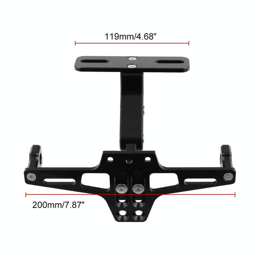 LPF013 Motorcycle Modification Accessories Universal Aircraft Shape Aluminum Alloy License Plate ...