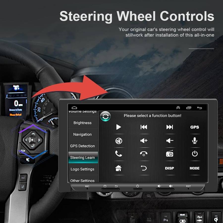7 inch Carplay GPS Navigation Reverse Integrated Machine, Style: Standard+AHD Camera(1+16G)