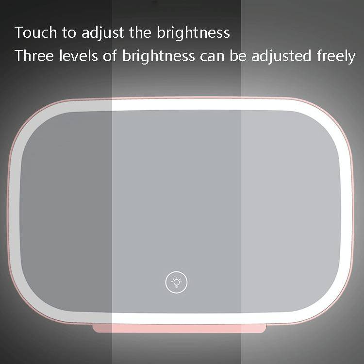 Car Sun Visor Makeup Mirror With LED Light(White)