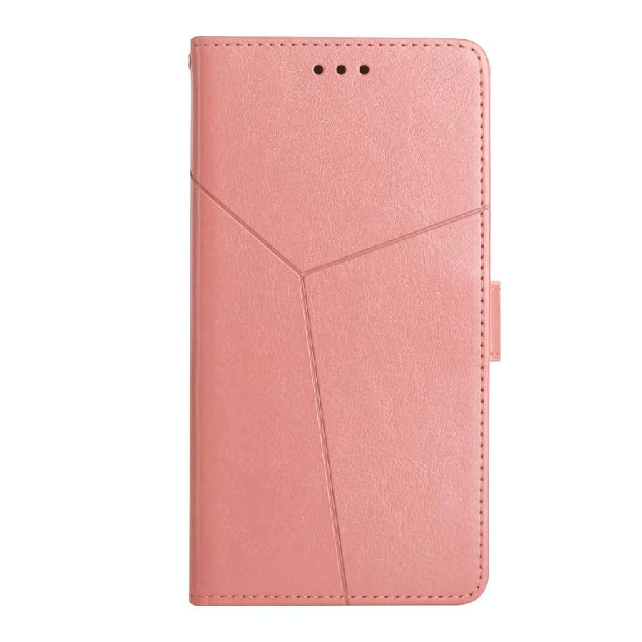 For Honor Magic4 Lite 5G Y Stitching Horizontal Flip Leather Phone Case(Rose Gold)
