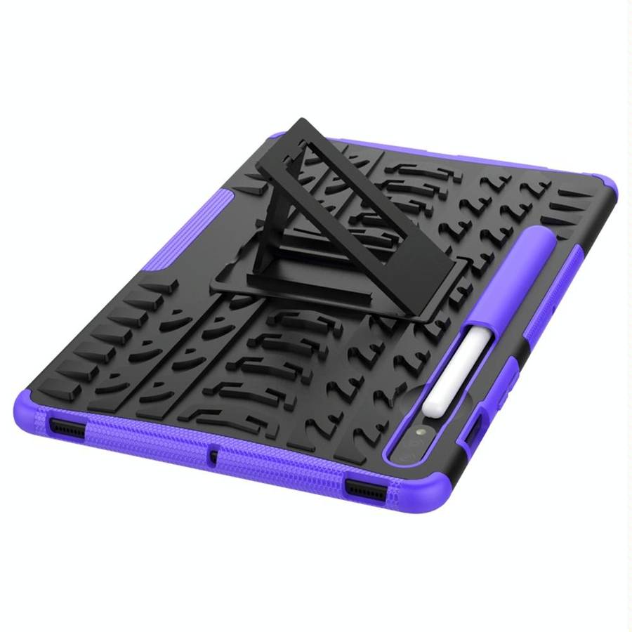 For Samsung Galaxy Tab S8 / Galaxy Tab S7 T870 / T875 Tire Texture Shockproof TPU+PC Protective C...