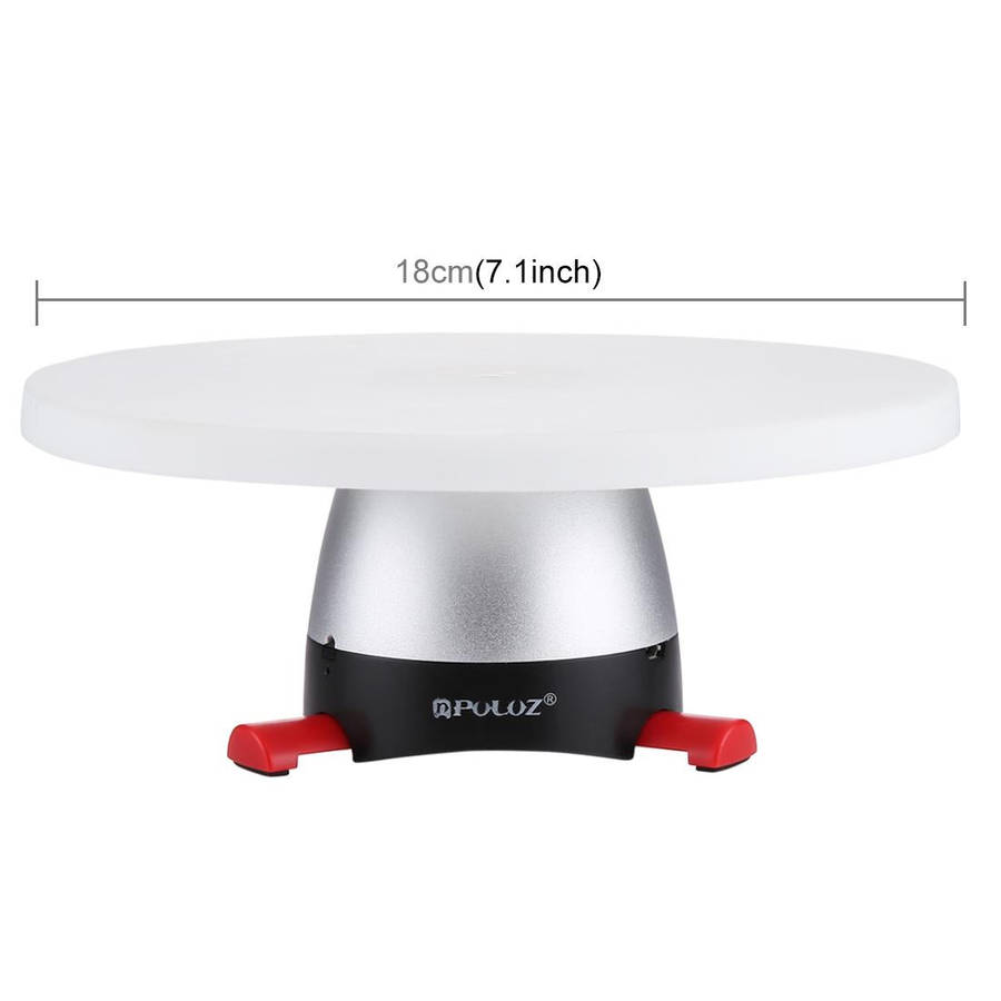 PULUZ Electronic 360 Degree Rotation Panoramic Tripod Head + Round Tray with Control Remote for S...